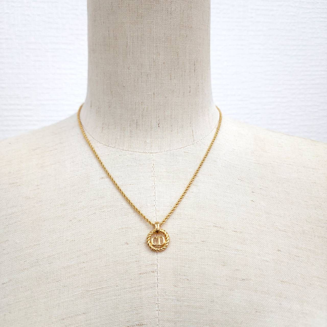 CDネックレス クリスチャンディオール Christian Dior CDロゴ ネックレス