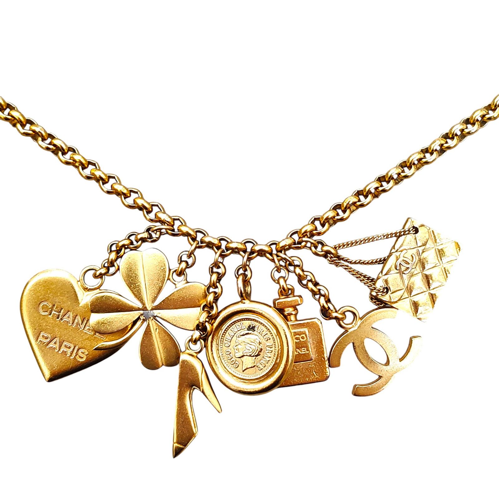 シャネル ヴィンテージココマークネックレス 95A ブランドアクセサリー CHANEL シャネル ココマーク ロングネックレス 95A ゴールド GP