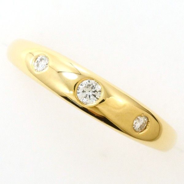 K18YG リング ring 指輪 9号 ダイヤ 0.10 総重量約1.4g