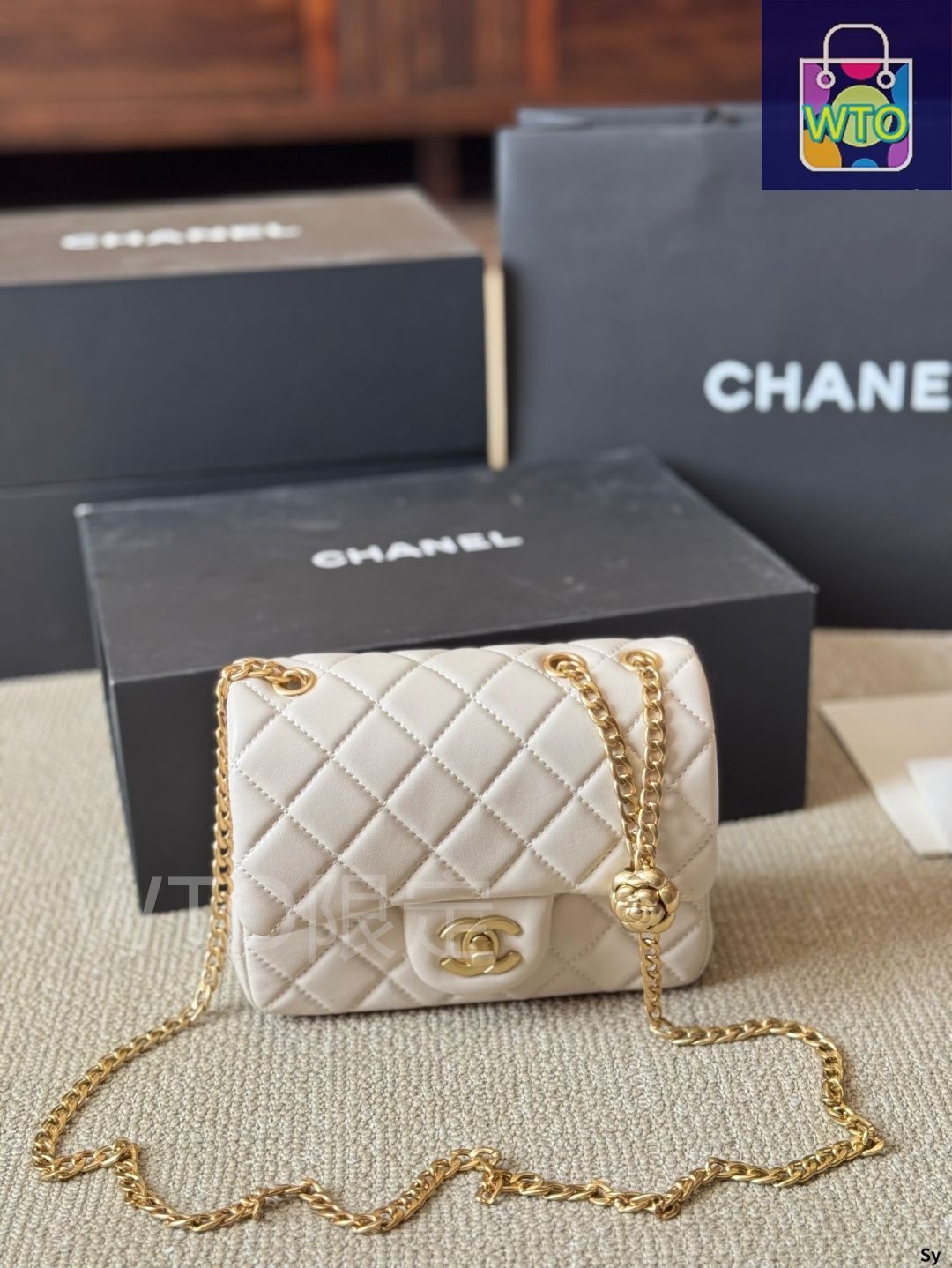 今日 Chanel Walk In Camellia Square Flap ～ウォークイン 山茶花 スクエアフラップ～-WTO輸入2 DECORATOM_COM_BR
