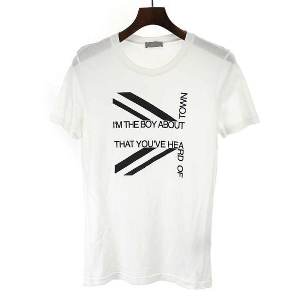 DiorHOMMEディオールオム06SSユニオンジャックプリントTシャツホワイト ...