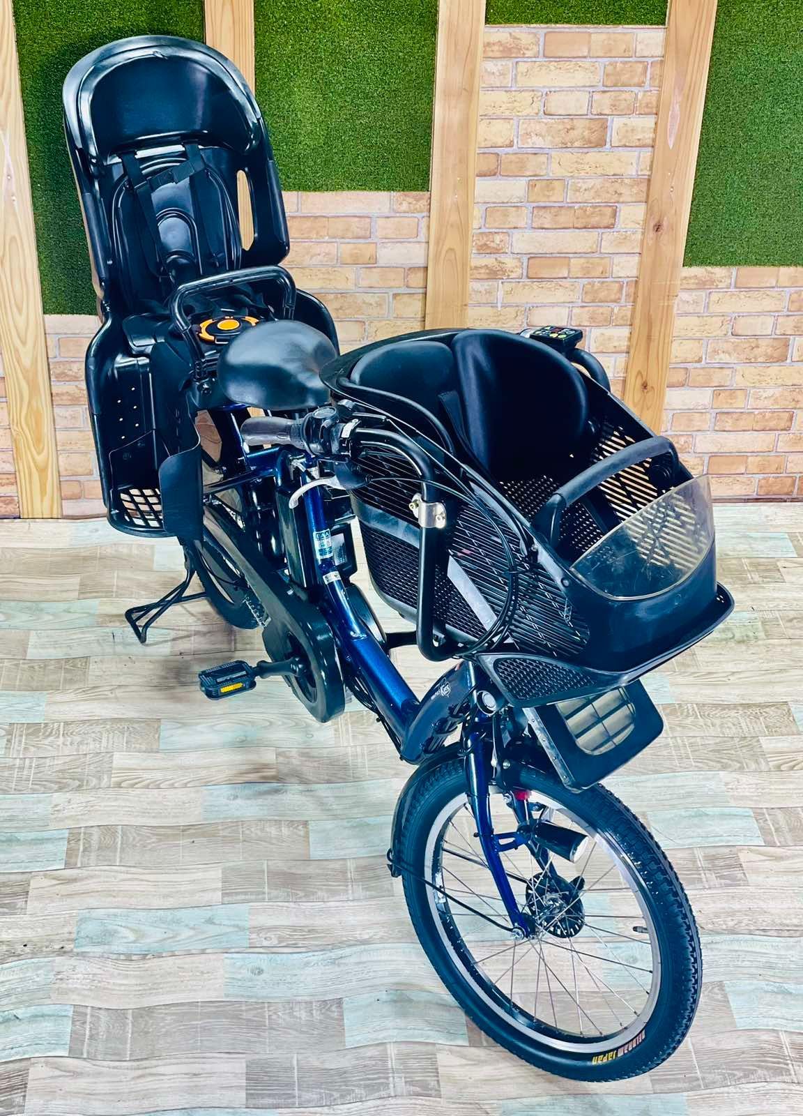 No1モデル ブルー系 ヤマハ子供乗せ電動アシスト自転車 H2788