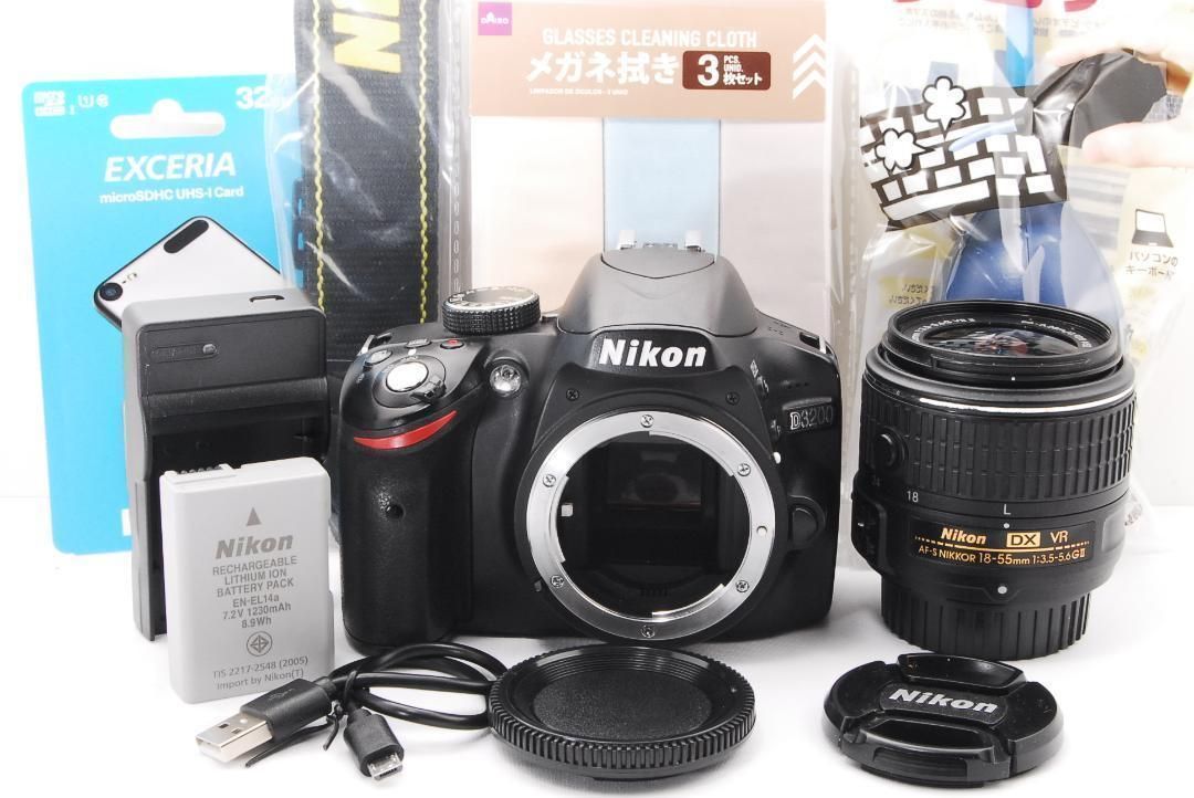 Nikon D 3200 一眼レフ カメラ スマホ転送 ニコン 614ｋ1946