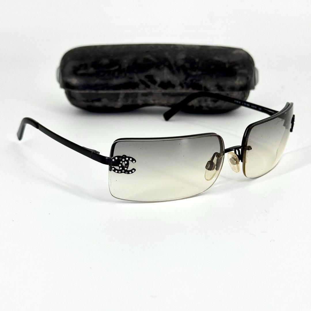 CHANEL サングラス リムレス 4104 グラデーション ココマーク y2k