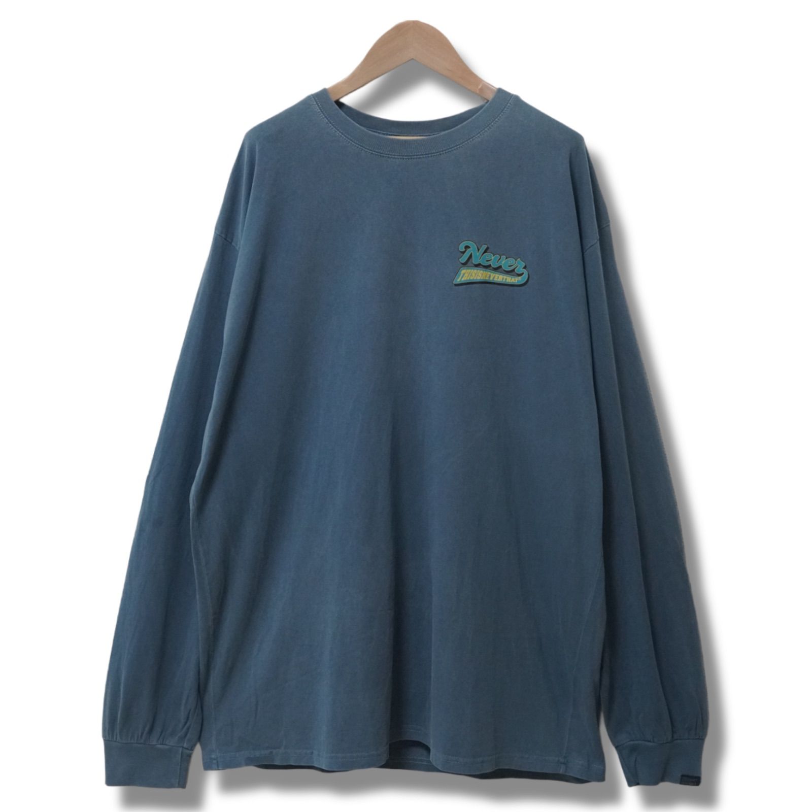 thisisneverthat ロンt 希少 M ディスイズネバーザット ロンT XL ブルー 00s thisisneverthat