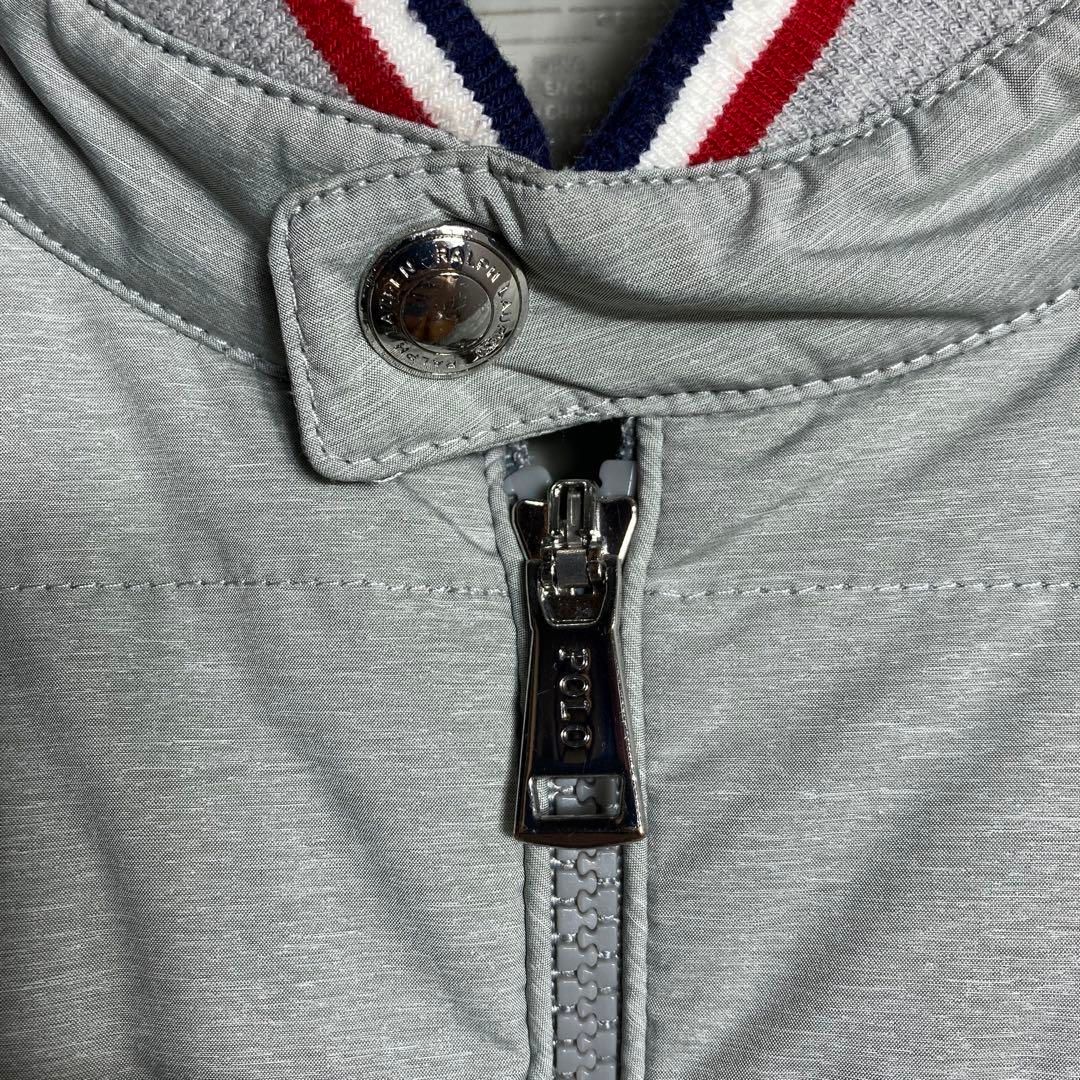 美品】ラルフローレン 切り替え ダウンジャケット 刺繍ロゴ 2XL 希少  