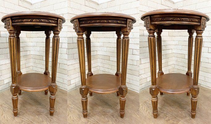 大理石　丸テーブル　引き取り限定 引取限定】大理石天板 サイドテーブル 丸テーブル 大理石トップ