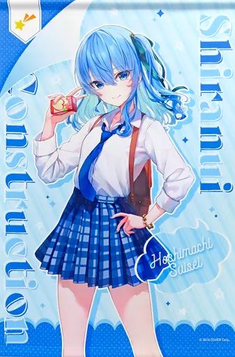 タペストリー　星街すいせい 不知火建設 B2タペストリー 「バーチャルYouTuber ホロライブ」 セブンネットショッピング限定 中古】タペストリー 星街すいせい 不知火建設 B2タペストリー