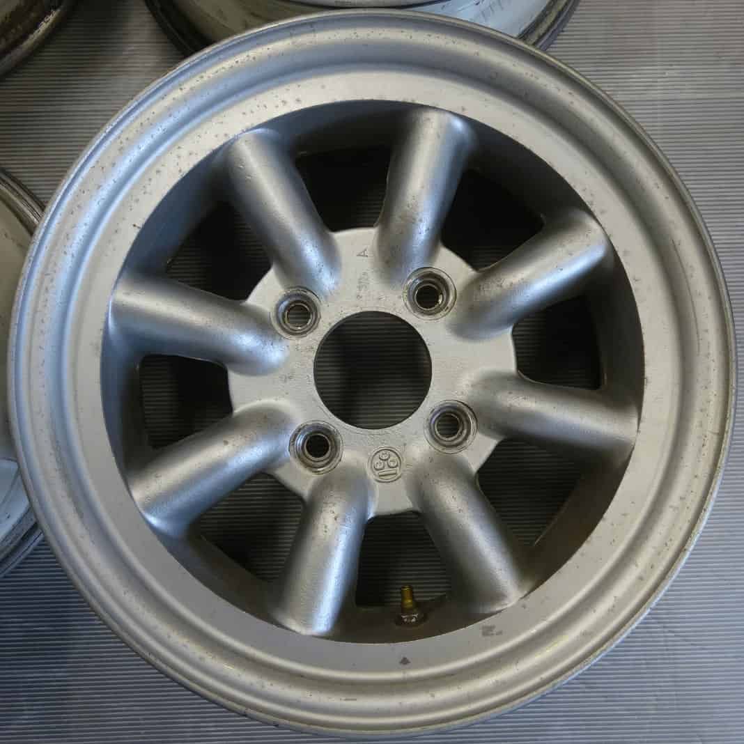 4本 会社宛 14×6J ワタナベ Aタイプ アルミ 4穴 PCD 114.3mm 16 ハブ径73mm ガンメタ 旧車 AE86 スターレット セリカ NO Y0061