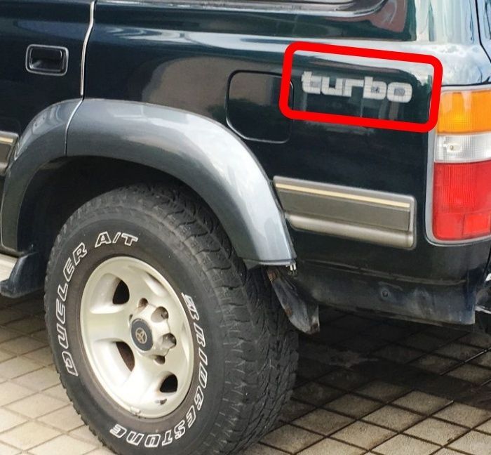 ☆送料込み新品☆ TOYOTA純正 トヨタ ターボ turbo ランドクルーザー