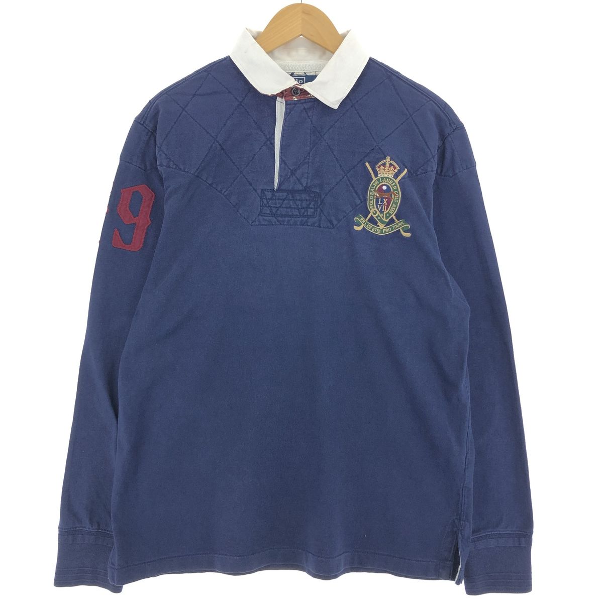 古着 ラルフローレン Ralph Lauren POLO by Ralph Lauren COSTOM FIT 長袖 ラガーシャツ メンズL/eaa440034