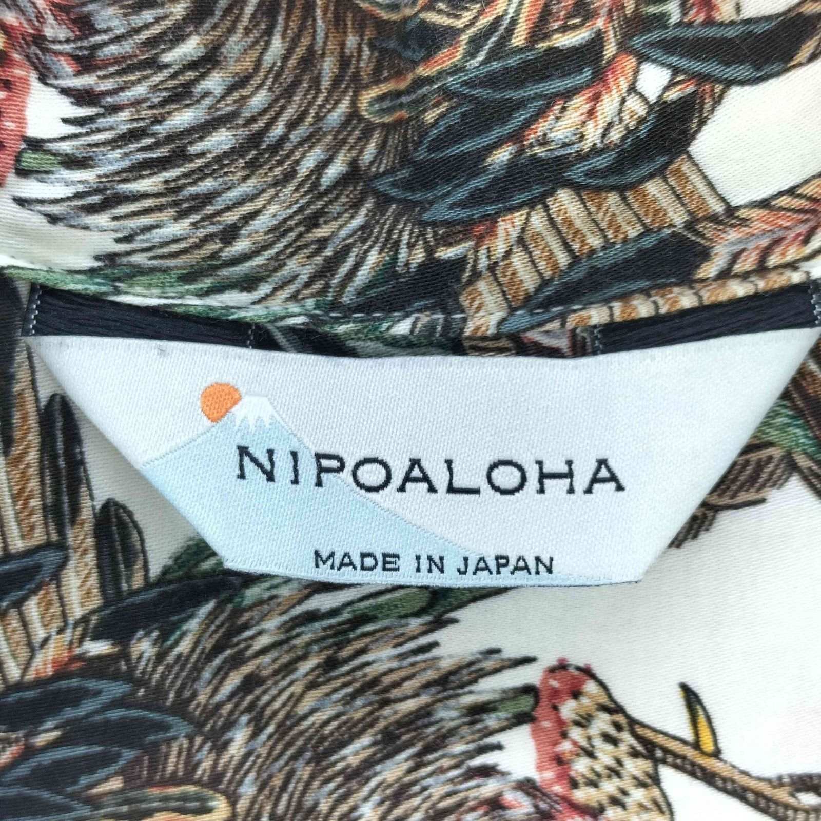 ニポアロハ NIPOALOHA 別注 GAME COCK JAKUCHU ITO S/S メンズ JPN：2