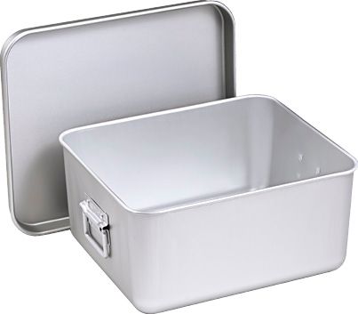 アルマイト 給食用飯缶 蓋付 小学校用 262-FC