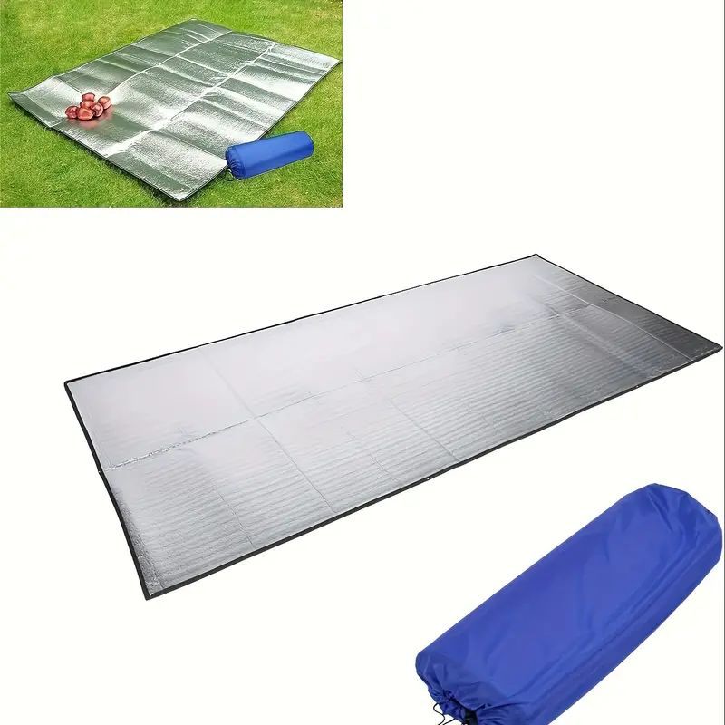 キャンプ用マット 150x200cm テント用マットレス キャンプ用マット 防水アルミ 折りたたみ式ピクニックビーチパッド アウトドアお出かけマット防水ポータブルキャンプテントマット　ハイキング　キャンプ　アルミシート