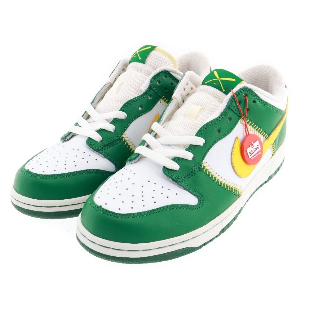 NIKE SB (ナイキエスビー) DUNK LOW BASEBALL PACK ダンク ベースボールパック ローカットスニーカー ホワイト/グリーン  US9/27cm 309431 171 - メルカリ