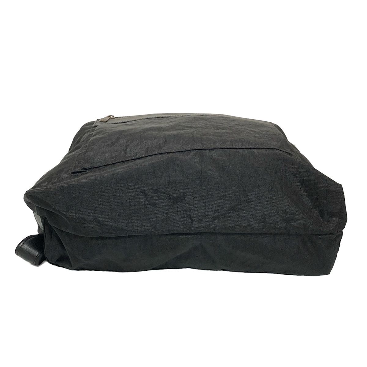 イビザ IBIZA ナイロン レザー リュック バッグ 程度良好 シワ加工 花 フラワー 濃いブラウン系 IBIZA イビザ ナイロン レザー リュック バックパック 花 パッチワーク