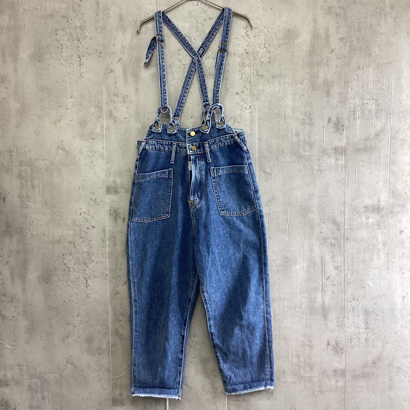 SPICK AND SPAN スピックアンドスパン オーバーオール ブルー 