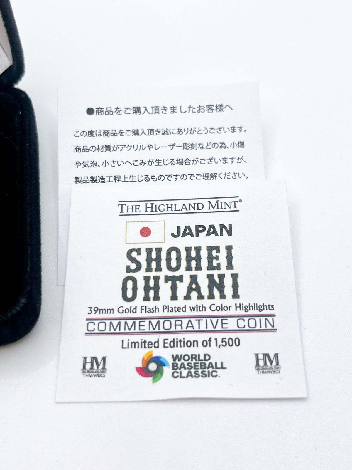 MLB - 大谷翔平/SHOHEI OHTANI　打者/Batter　WBC優勝記念メダル　記念ゴールドメダル　YY132 MLB - 大谷翔平/SHOHEI OHTANI 打者/Batter WBC優勝記念メダル