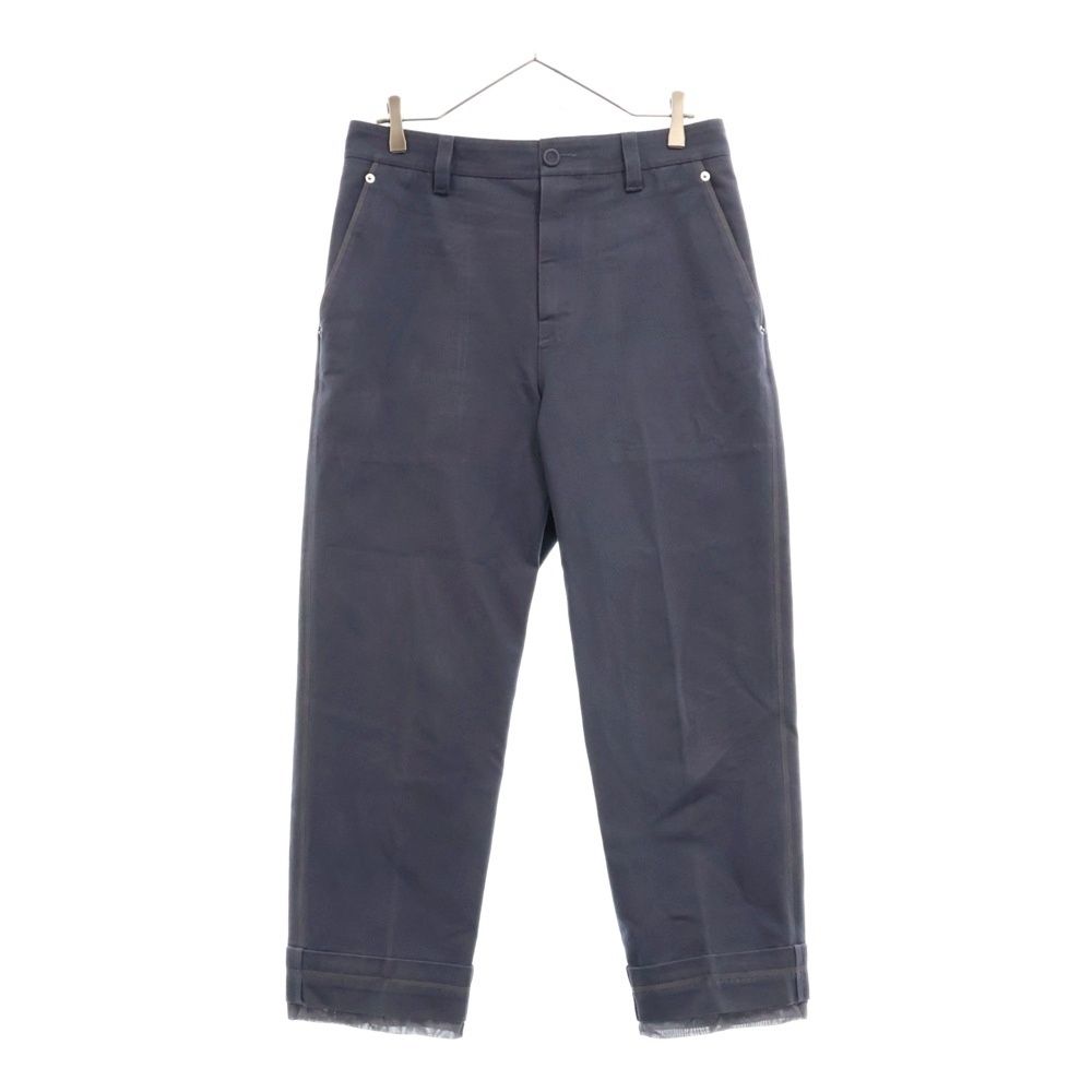 Christian Dior クリスチャンディオール 23SS キャンバス センタープレス ガーデナー パンツ ネイビー 383C167A5641