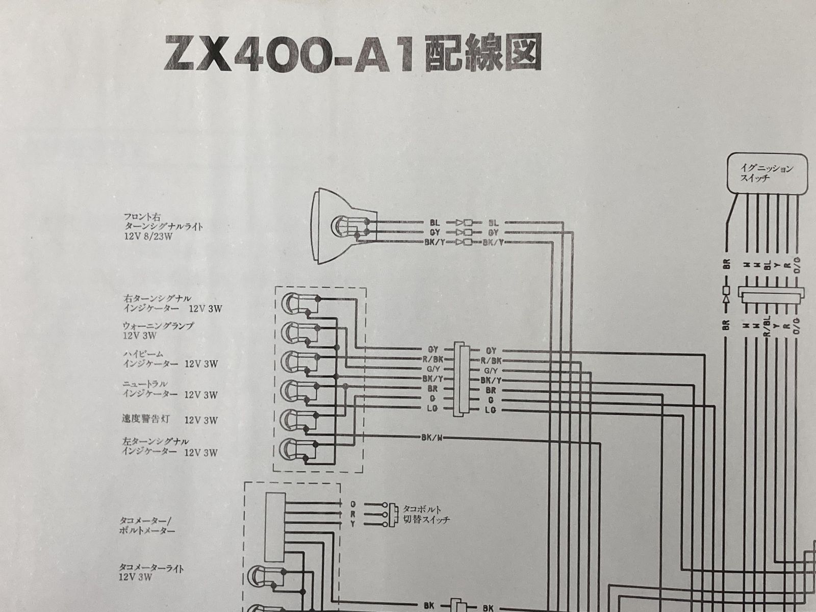 GPZ400 サービスマニュアル 1版補足版 カワサキ 正規 中古 バイク 整備