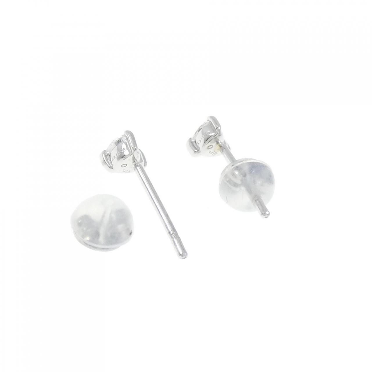 PT900 ハート ダイヤモンド ピアス 0.26CT - メルカリ 