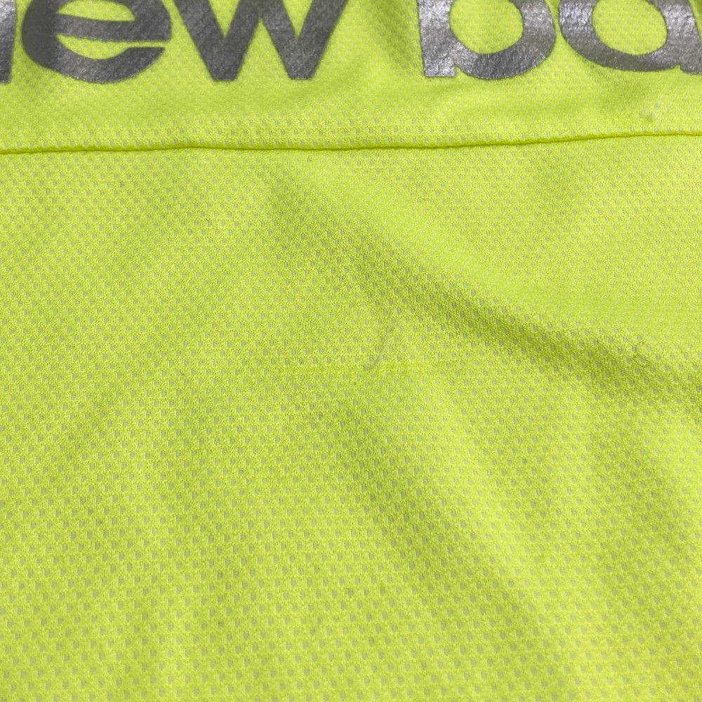 New Balance ゴルフ イエローポロシャツ 半袖 New Balance ニューバランスゴルフ 半袖ポロシャツ イエロー×白