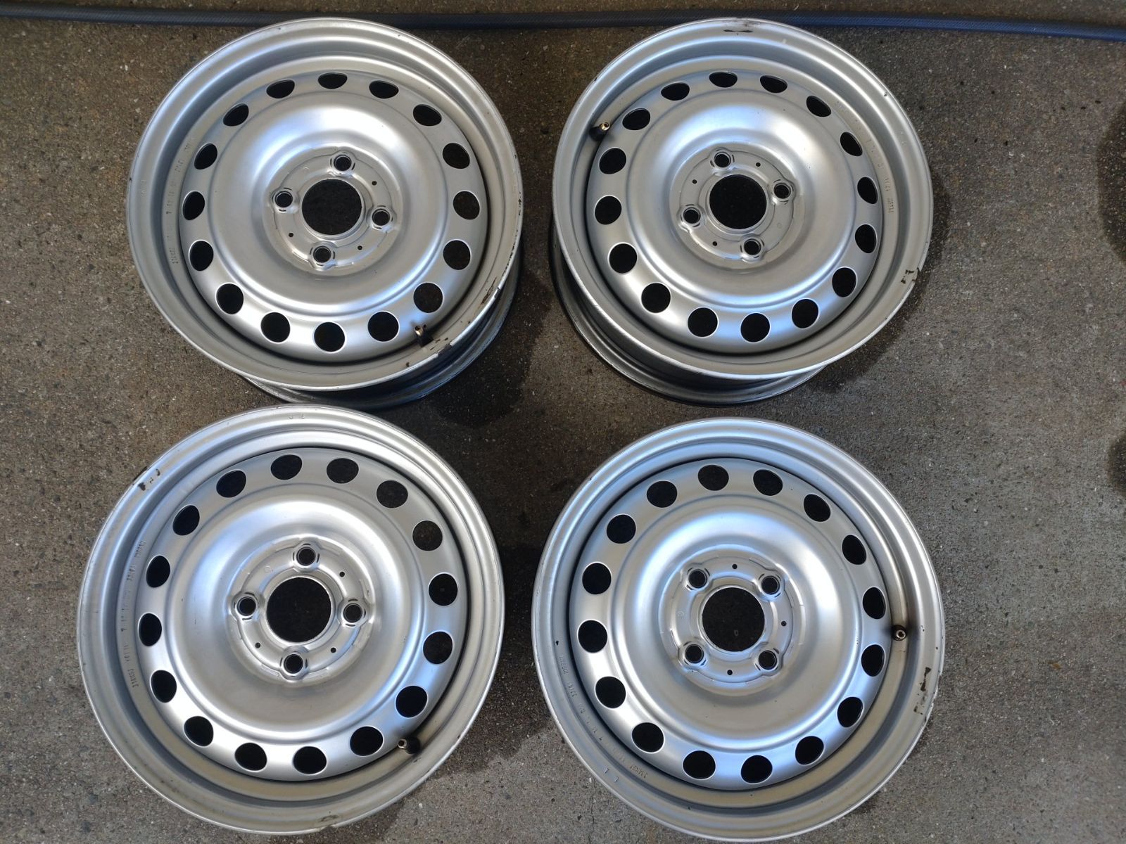 14インチ スチールホイール 日産純正 ADバン 14X5J 100-4H　中古　4本セット