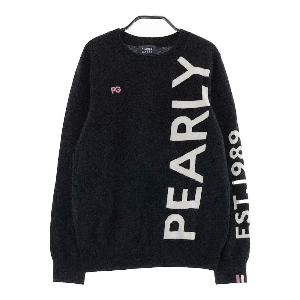 サイズ：1 PEARLY GATES パーリーゲイツ  カシミヤニットセーター  ブラック系 [240101305876] ゴルフウェア レディース ストスト