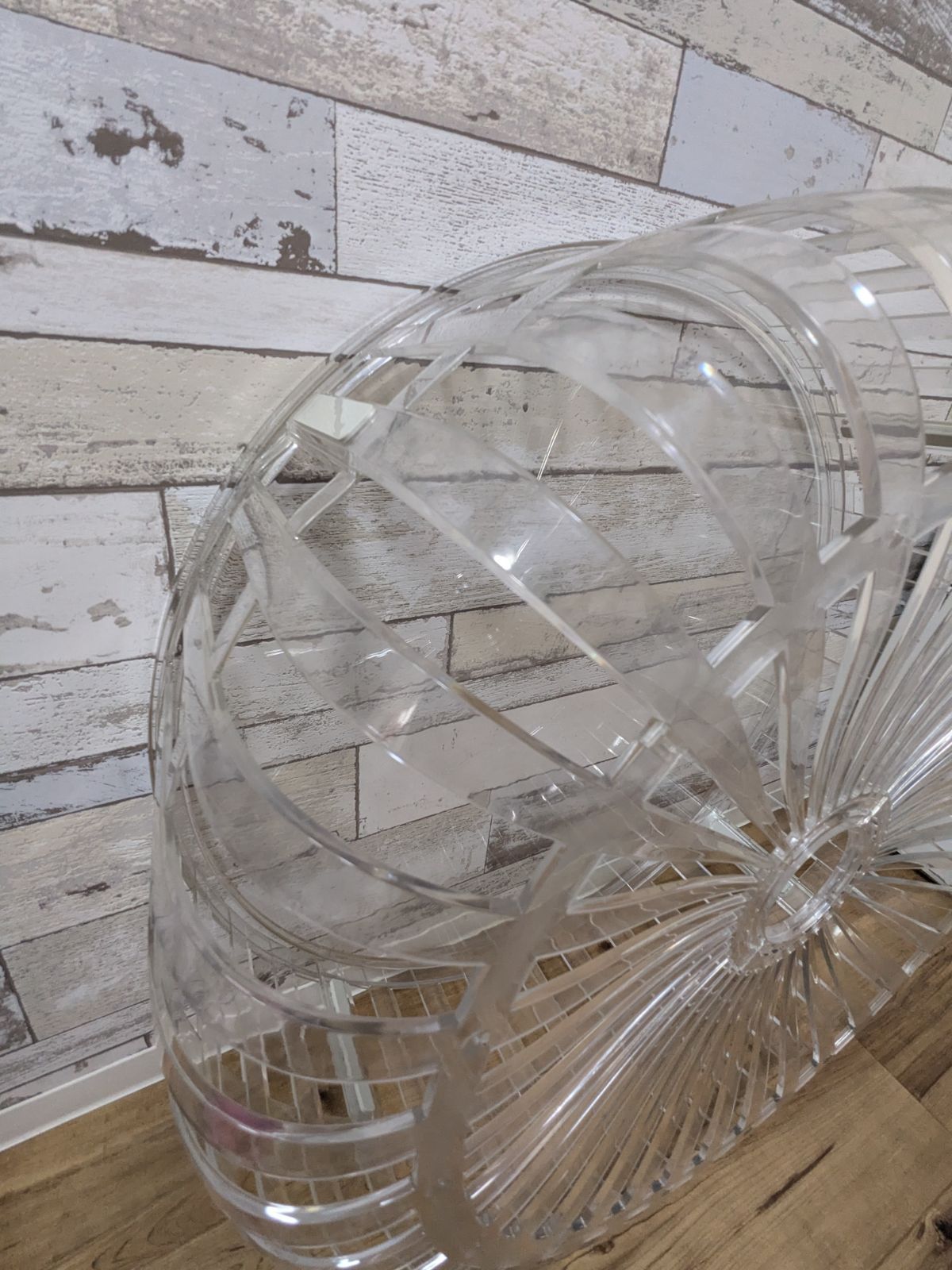カルテル　Kartell　パニエ　クリスタル　透明　テーブル カルテル Kartell パニエ クリスタル 透明 テーブル - メルカリ