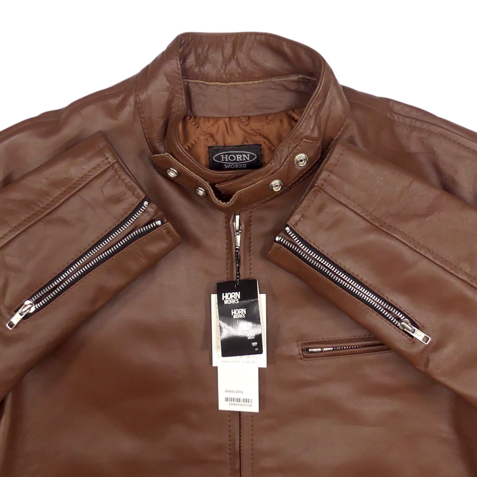 ホーンワークス　ライダース　5L 未使用 HORN WORKS ホーンワークス ライダースジャケット 5L 本革