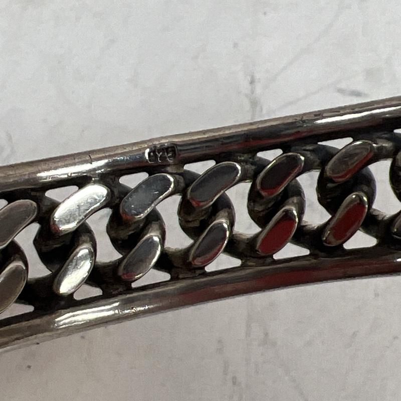 古着 ブレスレット バングル SILVER シルバー 925 喜平 チェーン バングル WWW_SHINETEETH_COM