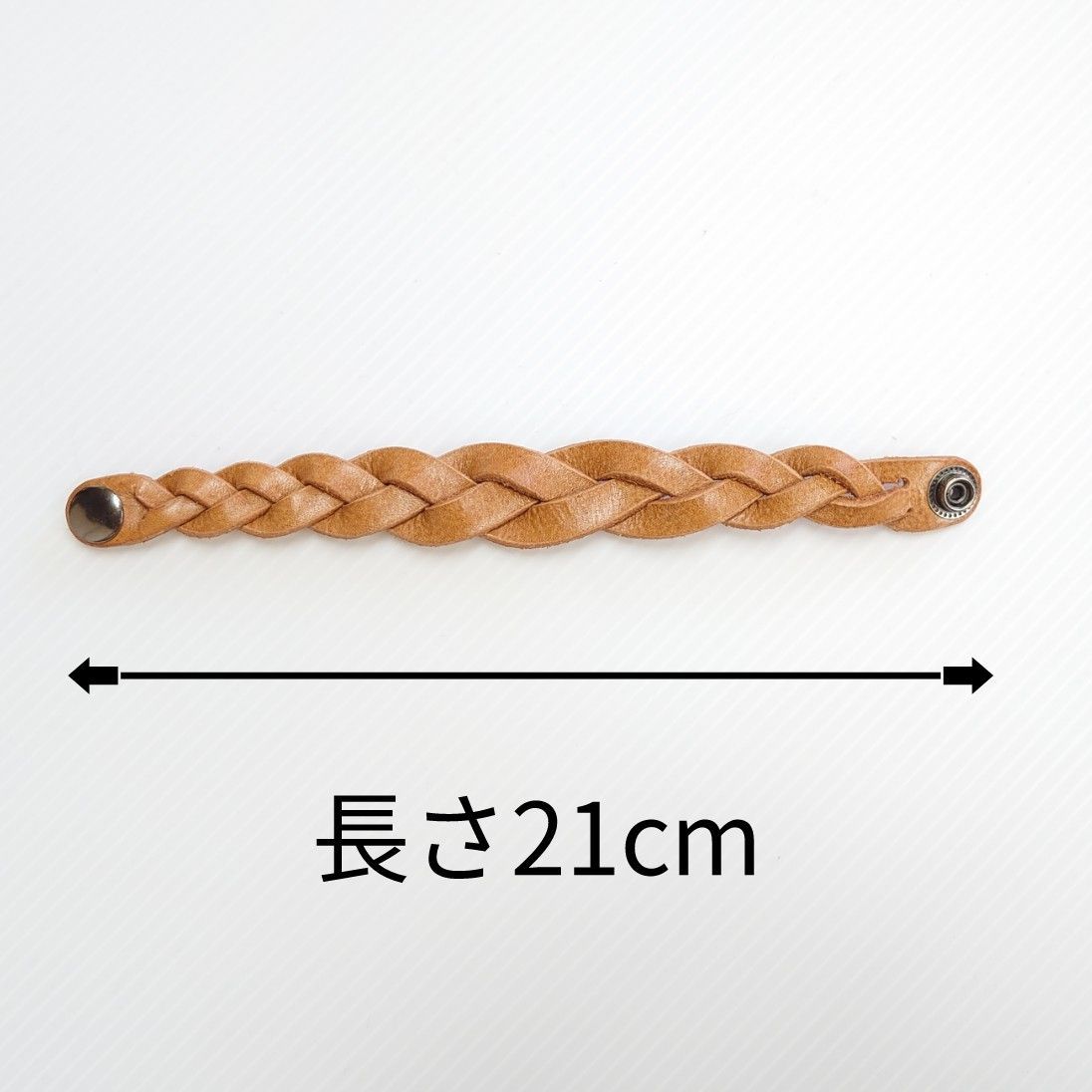 本革使用  3本編みブレスレット 《スタンダードplus》