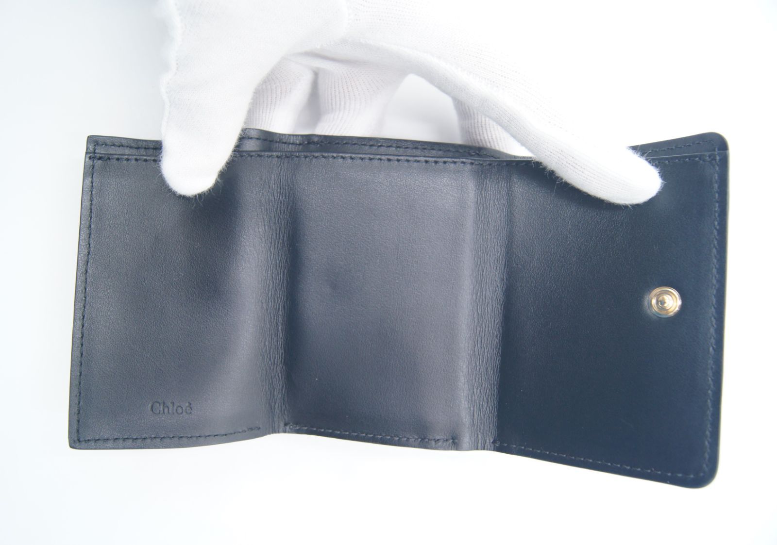 Chloe クロエ アビー三つ折り ミニ財布 ミニウォレット 小銭入れ ブラック Chloe クロエ ミニ財布/ミニウォレット 財布 三つ折り ABY