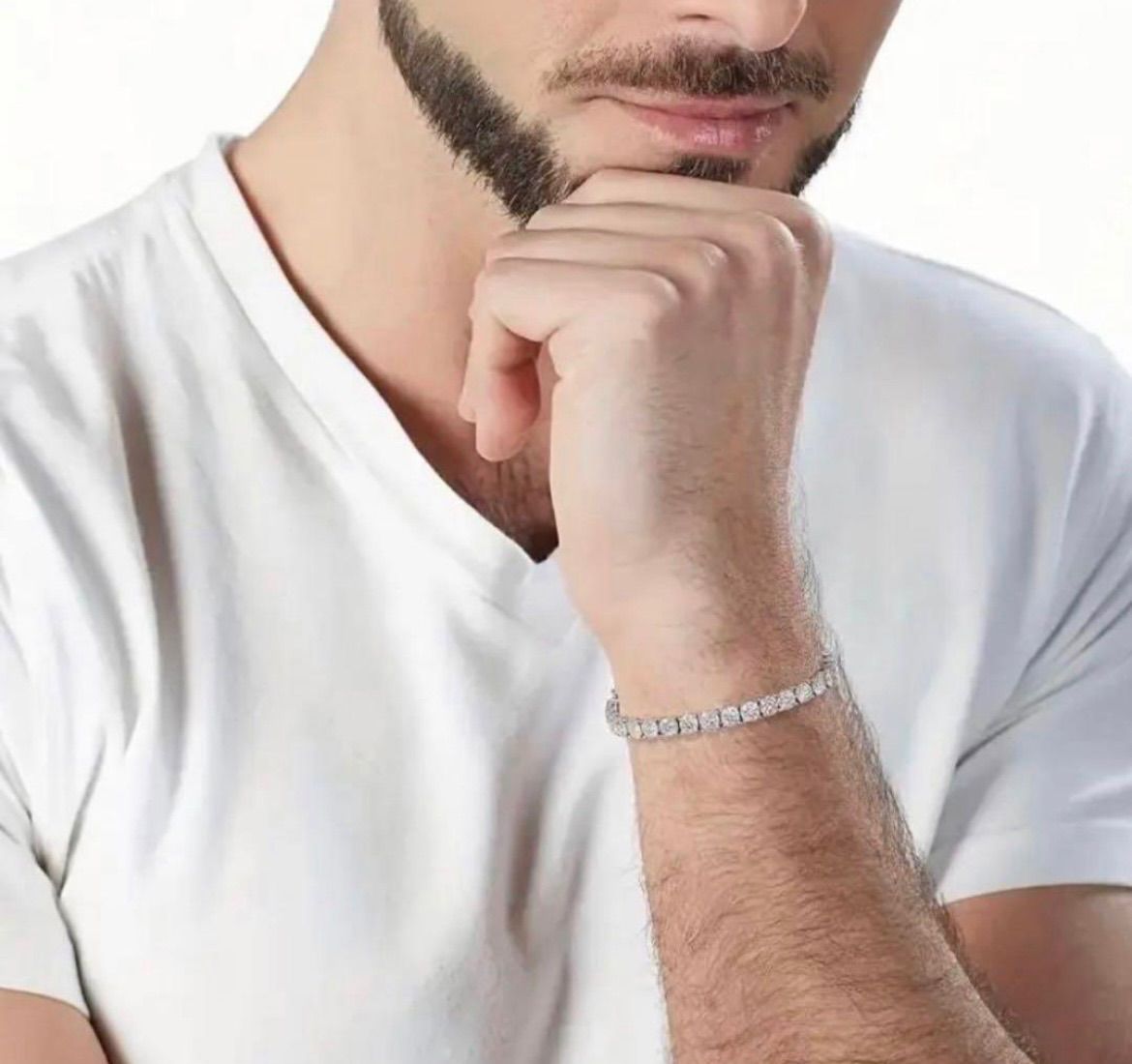 【フルモアサナイト】ラグジュアリー　高級テニスチェーンブレスレット フルモアサナイト】ラグジュアリー 高級テニスチェーンブレスレット