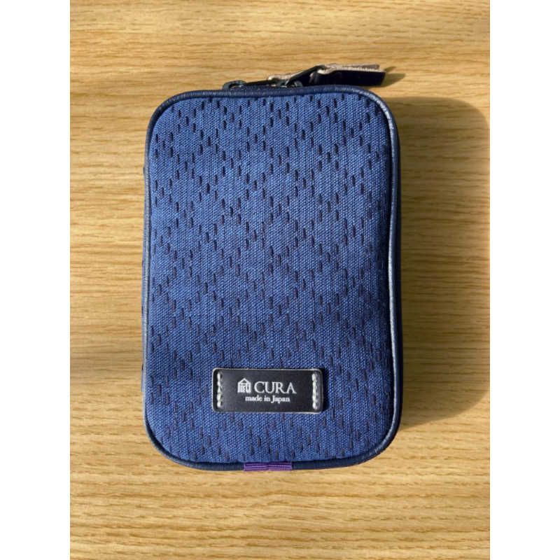 送料無料 ♥ 未開梱 CURA デニム刺子風クリーニングポーチセット パープル CFCD-100PPL