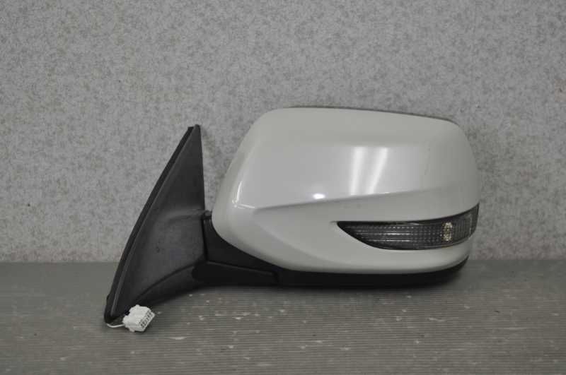 左 ドアミラー 電格 9P ウィンカー ヒーター付 37J 白 BR9 レガシィ ツーリングワゴン 2.5GT B型 前期 Vb19 91036AJ031 s020951B