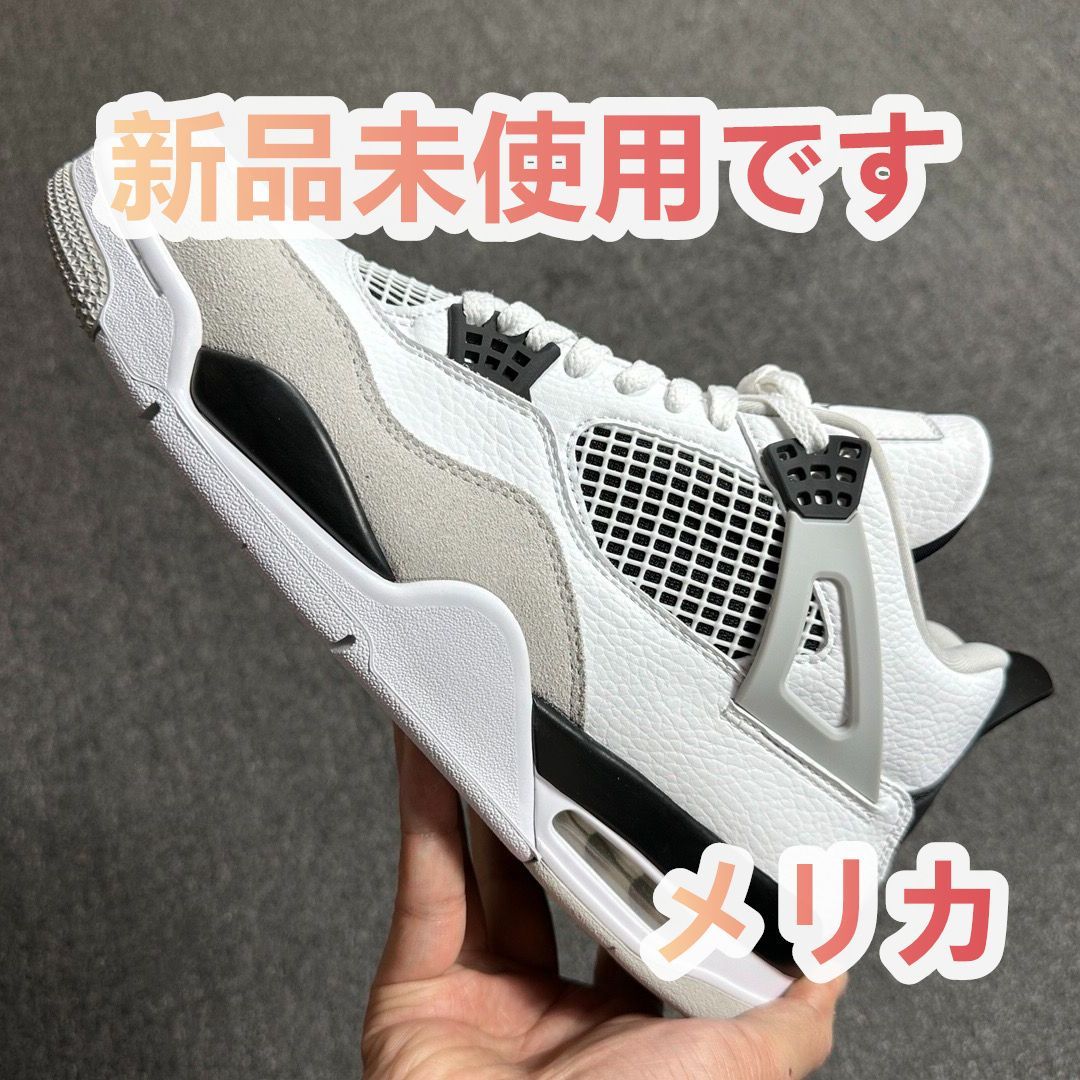 NIKE AIR JORDAN 4 Military Black DH6927 -111エア ジョーダン 4 ミリタリー ブラック スニーカー  ホワイト×ブラック - メルカリ