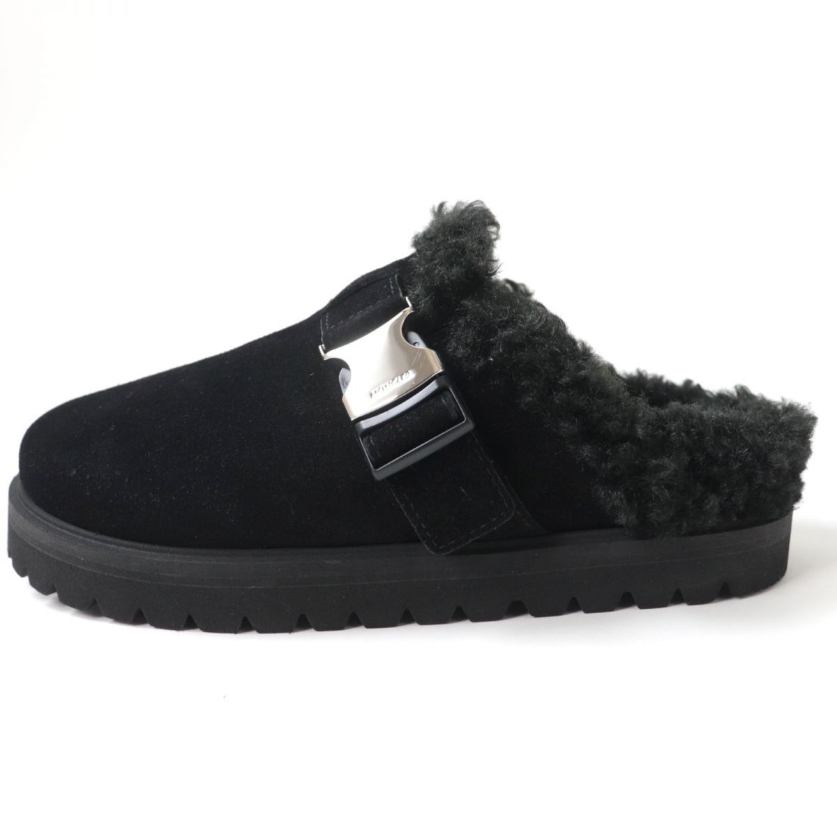 未使用品☆MONCLER モンクレール 21AW MON MULE スウェードレザー ボア