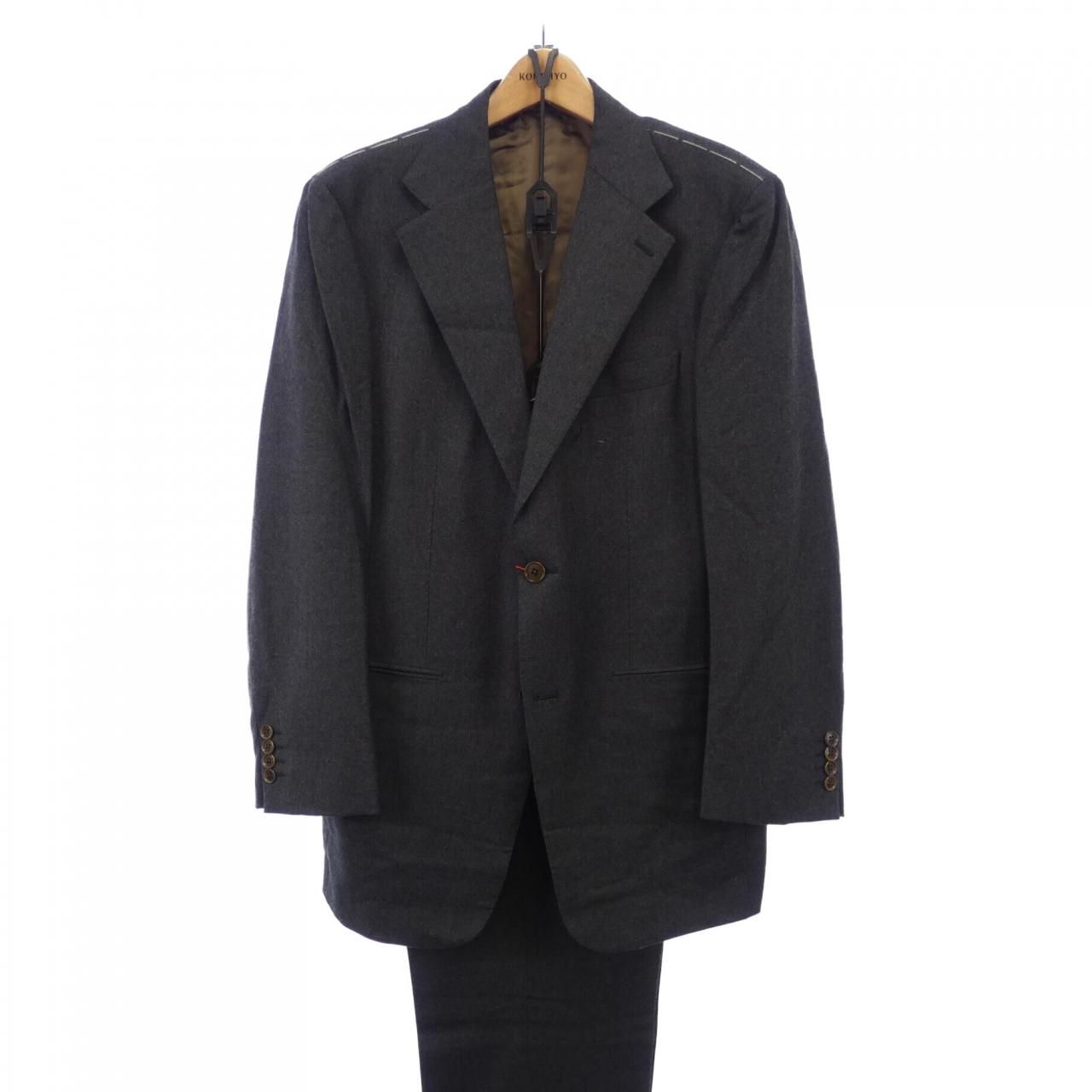 N347/美品 SAVILE ROW DORMEUIL スーツ ストライプ 紺 楽天市場