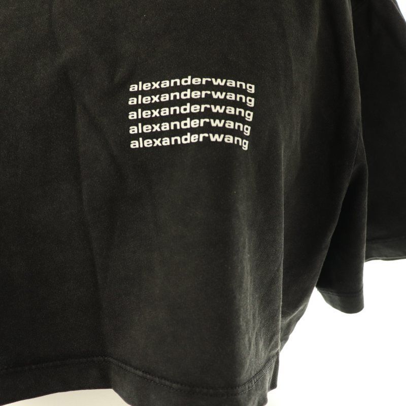 アレキサンダーワン ALEXANDER WANG ロゴクロップドTシャツ XS