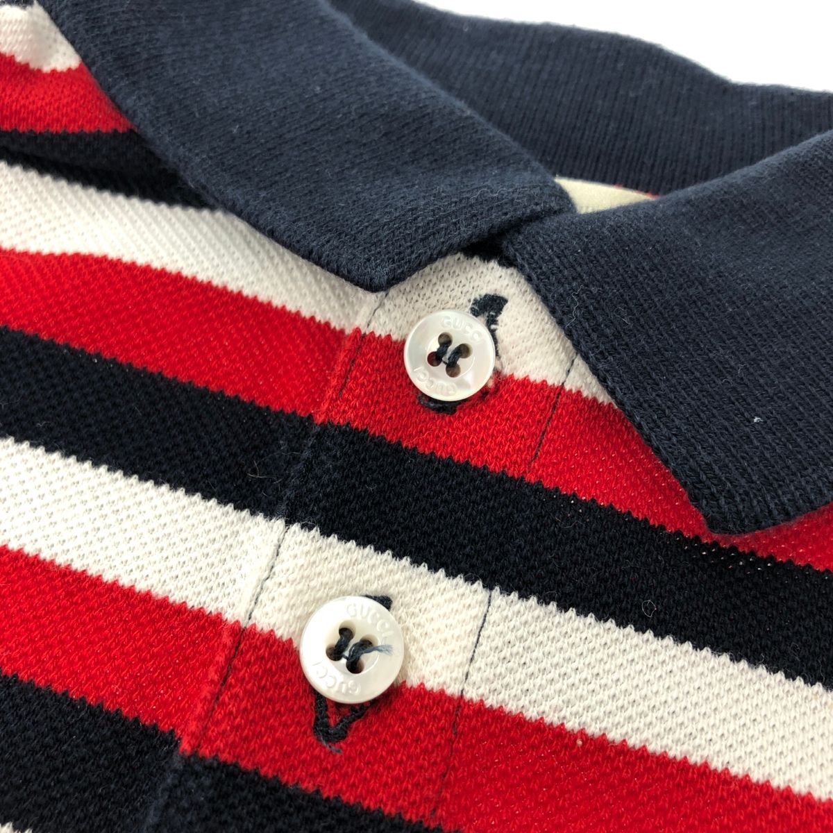 GUCCI グッチ ポロシャツ サイズ:6 マルチカラー/レッド レディース