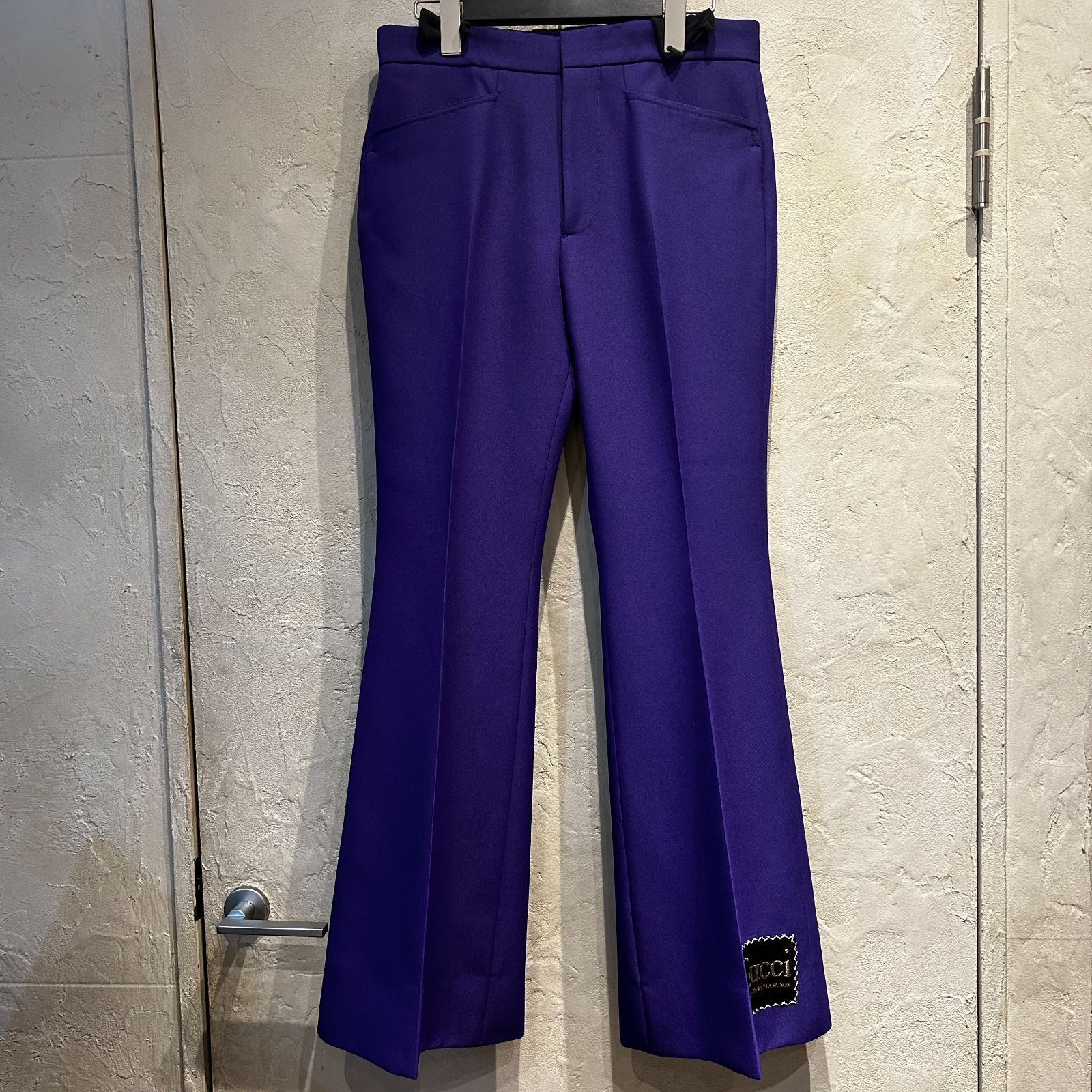 Gucci グッチ quelle qu'en soit la saison フレアパンツ パープル