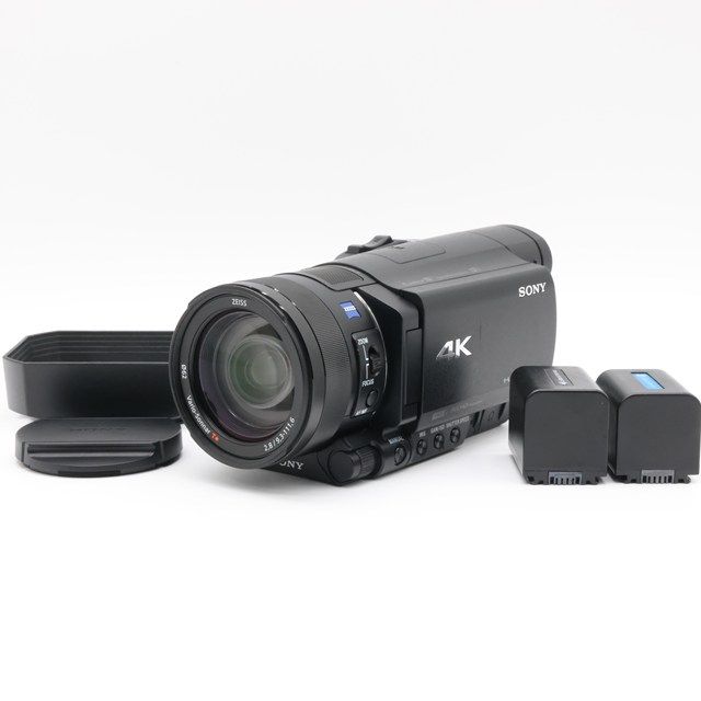 SONY FDR-AX100 Handycam｜1.0型センサー×4K撮影対応｜マニュアル操作対応の高画質モデル｜全機能良好｜底部スレあり｜付属品使用感あり