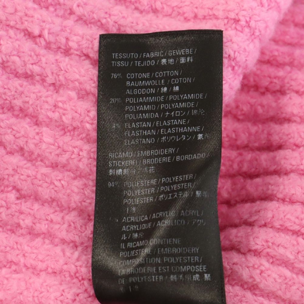 BALENCIAGAニット ブラック×ピンクロゴ BALENCIAGA (バレンシアガ