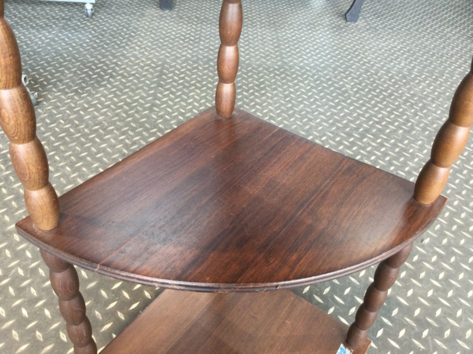 値下げ 昭和レトロ najicoナジコ 木製コーナーラック 飾り棚