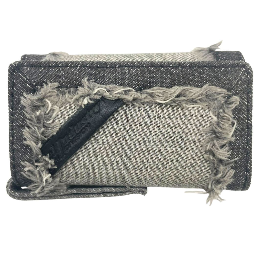 玉津 DIESEL ディーゼル キーケース X09010 レザー 6連フック キーリング付き デニム ブラック メンズ TA2301970