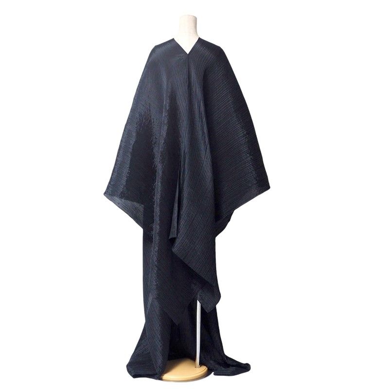PLEATS PLEASE ISSEY MIYAKE - ■美品■PLEATS PLEASE ISSEY MIYAKE プリーツプリーズ イッセイミヤケ MADAME-T マダムT  チュニック チュニック プリーツ ケープ ポンチョ ブラック ブランド古着【中古】20250114/RA2149 □美品□PLEATS PLEASE ISSEY MIYAKE プリーツプリーズ イッセイ