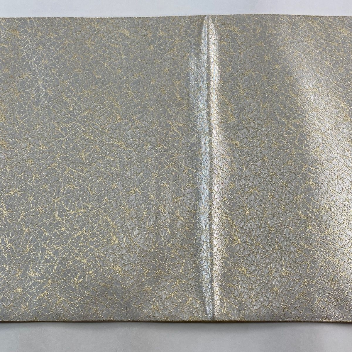 袋帯 名品 祥園 落款 宝尽くし 鳥 金糸 箔 銀色 お太鼓柄 正絹