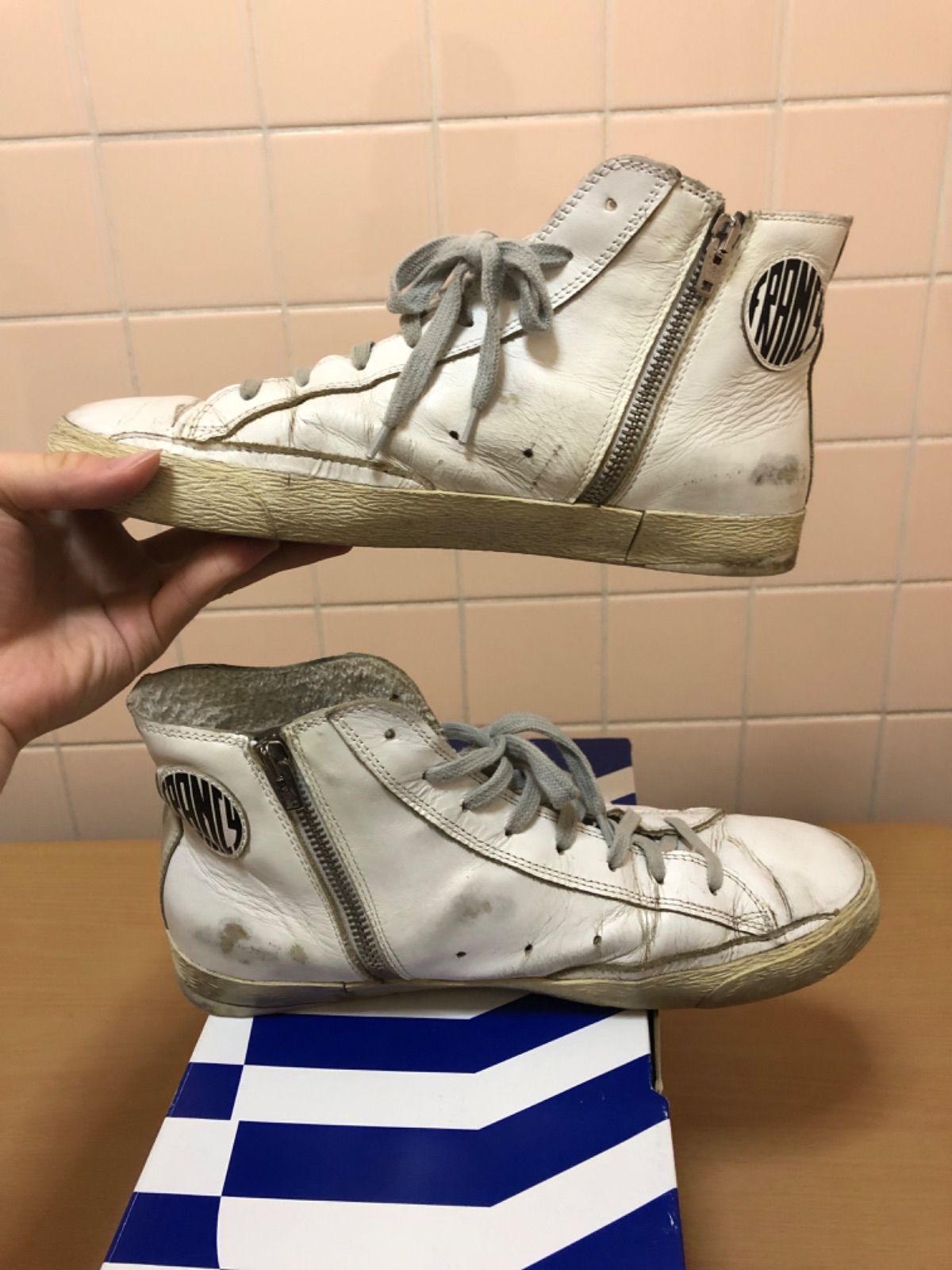 GOLDEN  ハイカット スニーカー GCOWS591 G3 ヴィンテージ GOLDEN GOOSE ハイカット スニーカー GCOWS591 G3 ヴィンテージ