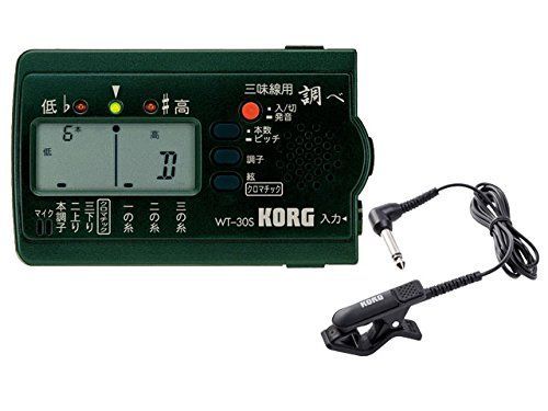 KORG コルグ 三味線 チューナー 調べ WT-30S + コンタクトマイク CM